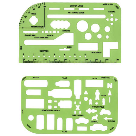 Safariland Pocket Sketching Template Set (2)