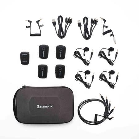 Saramonic Blink 500 T4 2.4GHz 4-Person Wireless Clip-On Lavalier Mic System