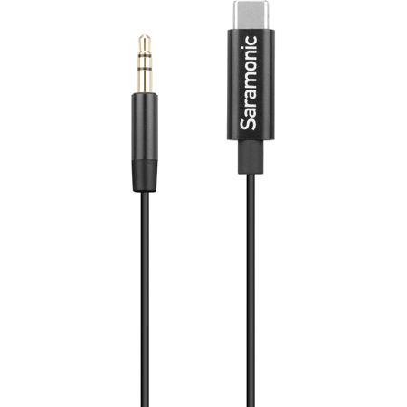 Saramonic SR-C2001 3.5mm Male TRS to USB-C Stereo or Mono Audio Cable, 9"