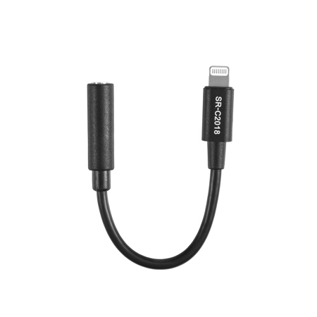 Saramonic SR-C2018 5.5" Female 3.5mm TRS to Male Lightning Adapter Cable