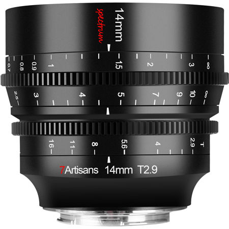 7artisans 14mm T2.9 Spectrum Prime Cine Lens L Mount