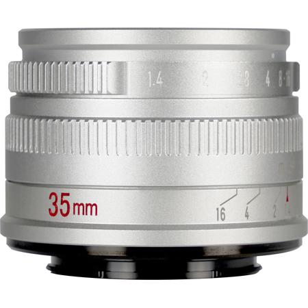 7artisans 35mm f/1.4 Lens for Fujifilm X, Silver