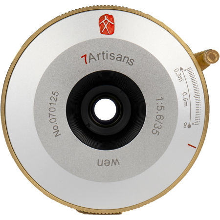 7artisans Photoelectric 35mm f/5.6 Pancake Lens for Leica M, Gold