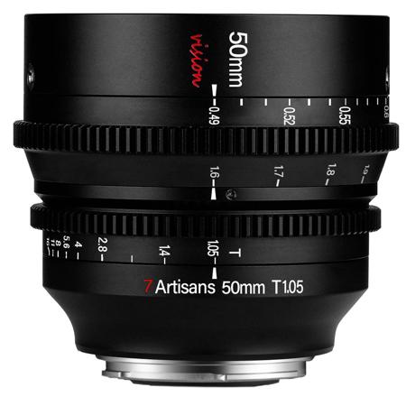 7artisans Photoelectric 50mm T1.05 Vision Cine Lens for Micro Four Thirds, Black