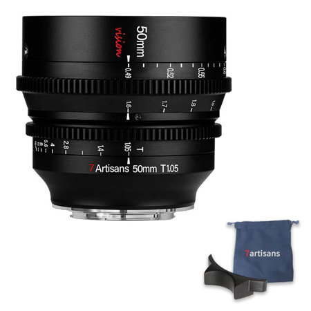 7 Artisans 50mm T1.05 シネレンズ 【ソニーEマウント用】 7artisans Photoelectric 50mm T1.05 Vision Cine Lens for Micro Four