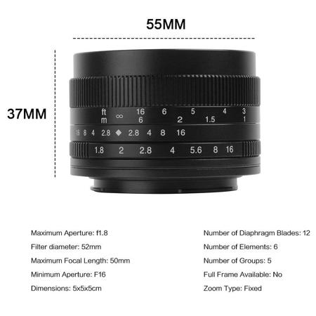 7artisans Photoelectric 50mm Lens for Sony E A701B Adorama