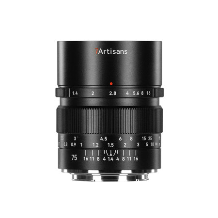 7artisans 75mm f/1.4 Lens, Black Sony E