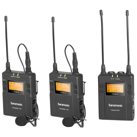 Saramonic UwMIC9 UHF Dual Lavalier Mic System, 2x TX9 Transmitter