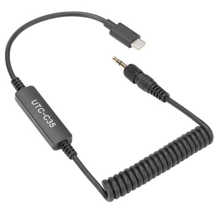 Saramonic UTC-C35 Locking 3.5mm Male to USB Type-C Cable with A-to-D Converter