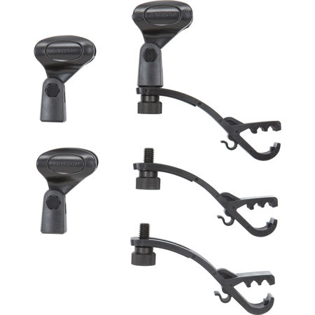 Samson DMC200 Tension-Mounted Rim Drum Microphone Clip, 3-Pack