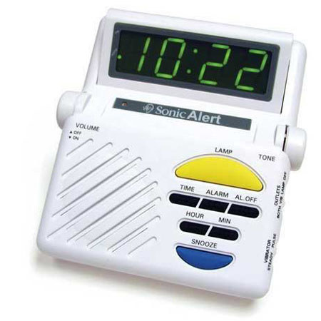 Sonic Alert Sonic Boom Alarm Clock with Receiver & Lamp Connection