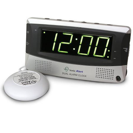 Sonic Alert Dual Alarm Clock with Super Shaker