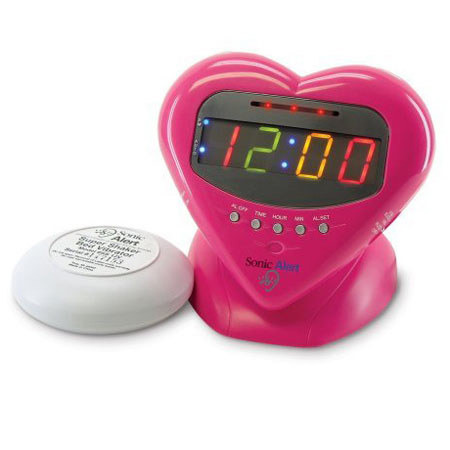 Sonic Alert Sonic Boom Sweetheart Alarm Clock with Super Shaker