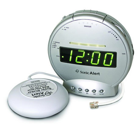 Sonic Alert Alarm Clock & Telephone Signaler with Super Shaker