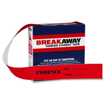 Safariland 'Evidence Date' Sealing Tape, 1.375"x108', Red