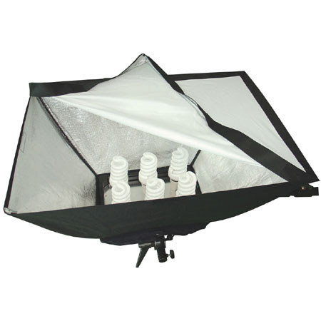 Savage E-27 Fluorescent Light Unit w/ 6 24W 5000k Bulbs
