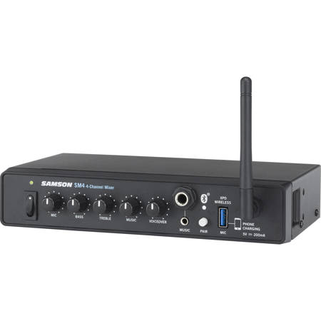 Samson MediaTrack 4-Channel Rackmount Stereo Line Mixer with USB Interface