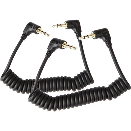 Saramonic SR-CS350 6" Replacement 3.5mm to 3.5mm TRS Coiled Output Cable for DSLR, Mirrorless & Video Cameras, 2 Pack