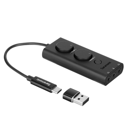 Saramonic SR-EA5 USB-C Audio Interface with 3.5mm Microphone Input for TRS Mics