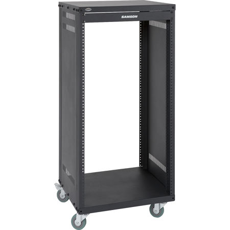 Samson SRK21 Universal 21-Space Rack Stand with Casters