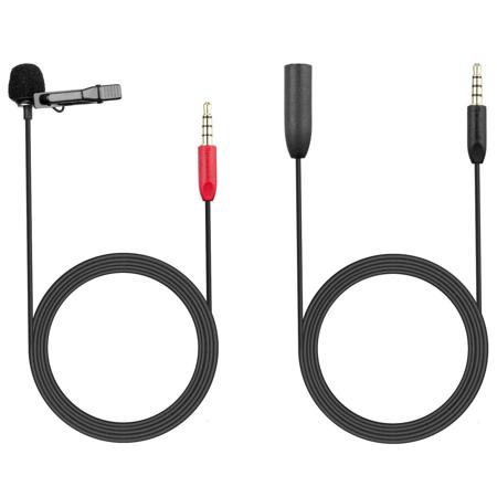 Saramonic SRLMX1+ Omnidirectional Lavalier Clip-On Microphone for iOS & Smartphones