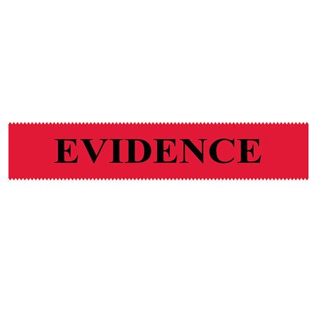 Safariland Evidence Sealing Tape, 1.375"x108', Red