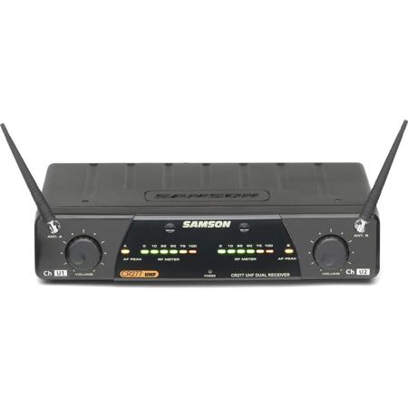 Samson CR-277 Dual Wireless Microphone Receiver, N5/N6 (645.500 & 645.750 MHz)