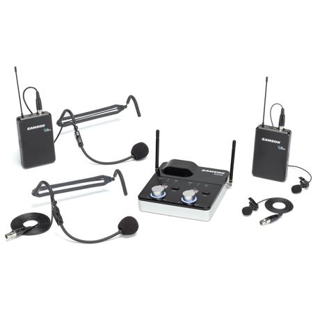 Samson Concert 288m Presentation Dual-Ch Wireless Mic System, D Band: 542-566MHz