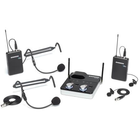 Samson Concert 288m Presentation Dual-Ch Wireless Mic System, K Band: 470-494MHz
