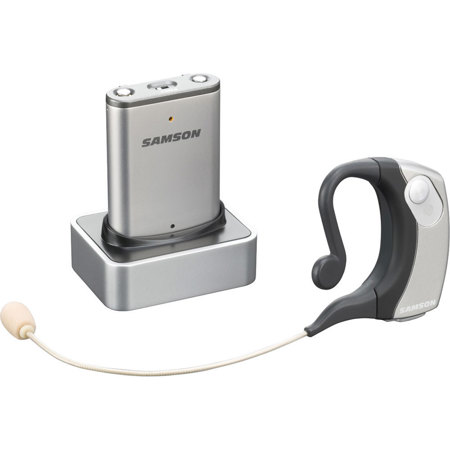 Samson AirLine Micro Earset Wireless System, Includes AH2 Transmitter, AR2 Receiver, AR2D Dock, K3: 492.425 MHz Frequency
