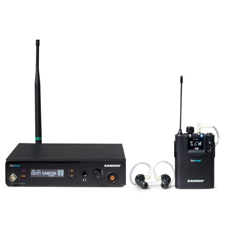 Samson EarAmp EWM100 Wireless In-Ear Monitoring System with Earphones, K: 470-502MHz