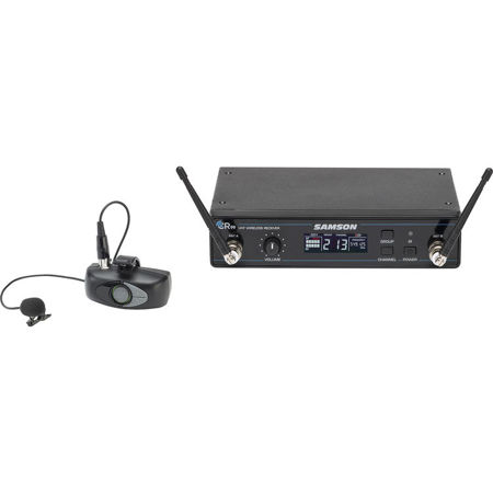 Samson Airline ALX Lavalier UHF Wireless System, Includes CR99 Receiver, ATX Micro Transmitter and LM8 Lavalier Microphone Capsule, Frequency D: 542 to 566MHz