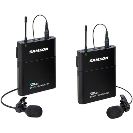Samson Concert XD2 Presentation 2-Ch Digital Wireless Lavalier Mic System,1.9GHz