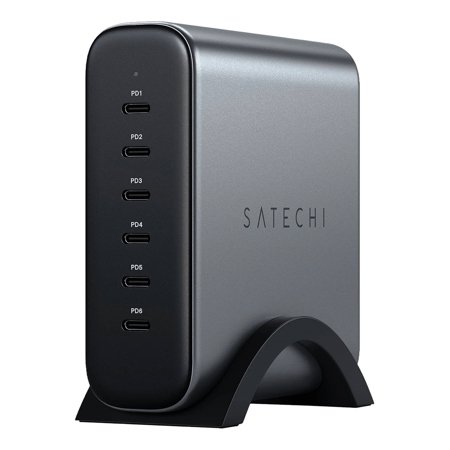 Satechi 200W 6-Port USB-C PD Desktop GaN Charger