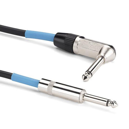 Samson TIL20 20' Tourtek Instrument Cable with 1 Right Angle Connector