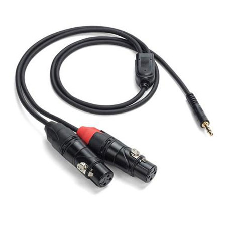 Samson Tourtek Pro 9' Breakout Cable w/ 1/8" TRS Stereo to 2 XLRF Connector