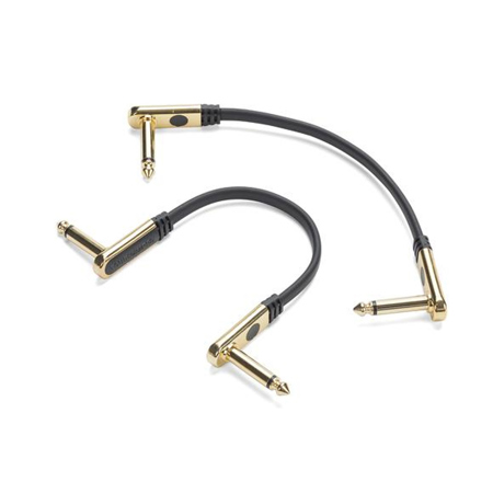 Samson Tourtek Pro TPF 6' Flat Patch Cable with Right Angle Connectors, 2-Pack