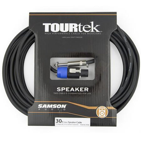 Samson TST30 30' Tourtek Speaker Cable, 1/4" & Speakon Connector