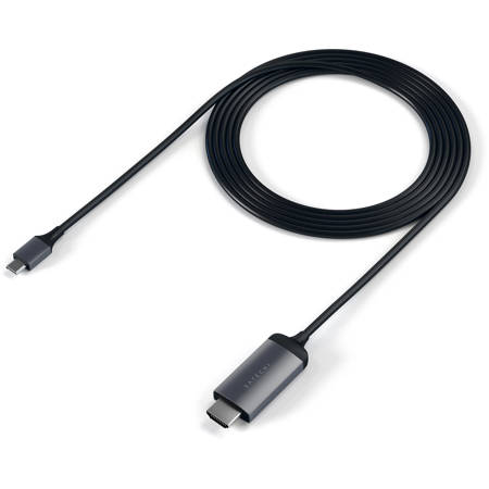 Satechi 6' Aluminum USB Type-C to 4K HDMI Cable, Space Gray