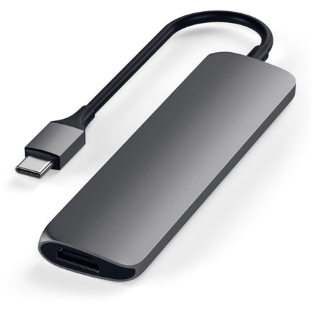 Satechi USB Type-C Slim Multi-Port Adapter with 4K HDMI, Space Gray