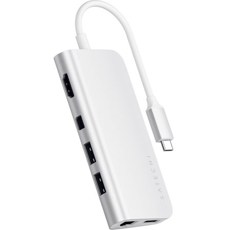 Satechi USB Type-C Multimedia Adapter, Silver