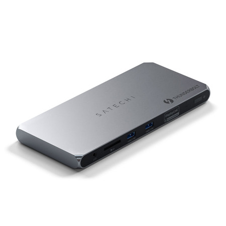Satechi Thunderbolt 4 Docking Station with DisplayLink, US, Space Gray