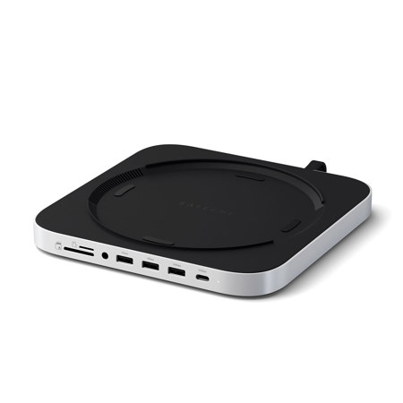 Satechi Stand & Hub with M.2 NVMe SSD Enclosure, Silver
