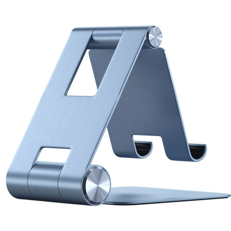 Satechi R1 AL Multi-Angle Foldable Stand for Smartphone/Tablet/MacBook Air, Blue