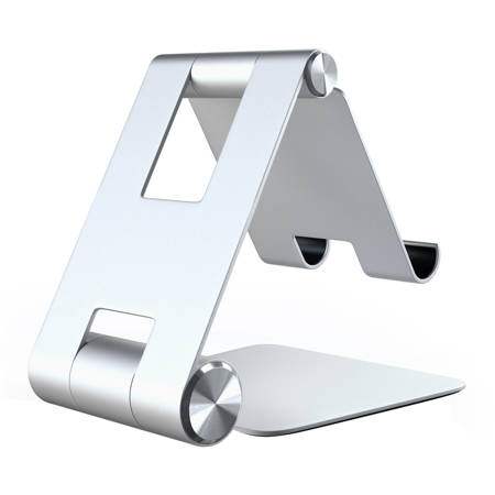 Satechi R1 AL Multi-Angle Foldable Stand for Smartphone/Tablet/MacBook Air, Gray