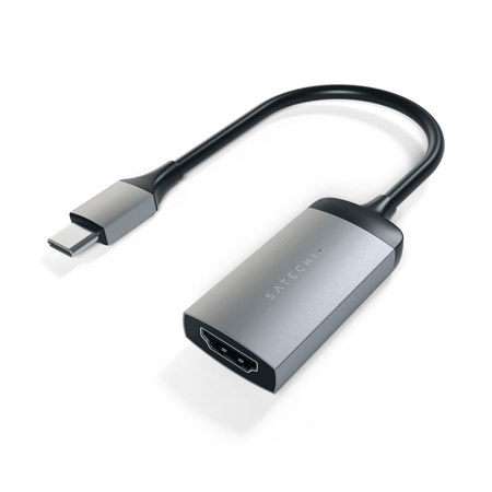 Satechi Aluminum USB Type-C to 4K HDMI Adapter, Space Gray