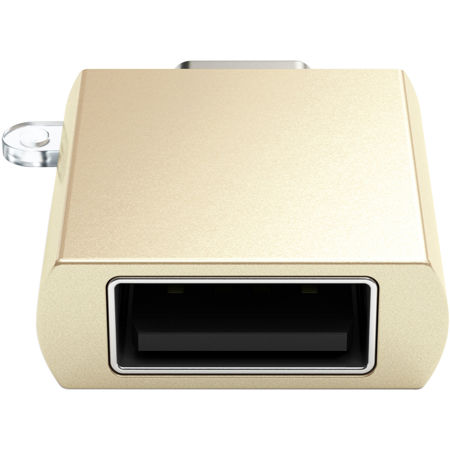 Satechi Aluminum USB 3.0 Type-C to Type-A Adapter, Gold