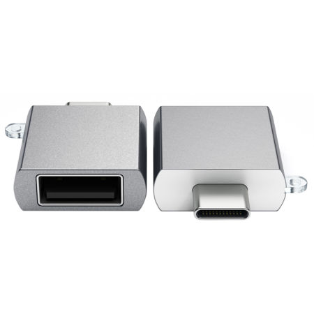Satechi Aluminum USB 3.0 Type-C to Type-A Adapter, Space Gray