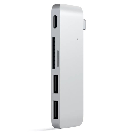 Satechi 5-In-1 USB Type-C Pass-Through Hub, Silver