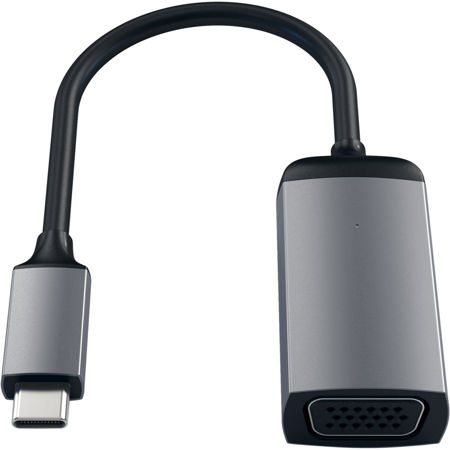 Satechi Aluminum USB Type-C to VGA Adapter, Space Gray